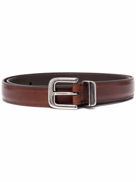 Brunello Cucinelli buckled leather belt 