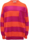 JW Anderson horizontal striped jumper - Pink