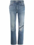 RE/DONE distressed detail jeans - Blue