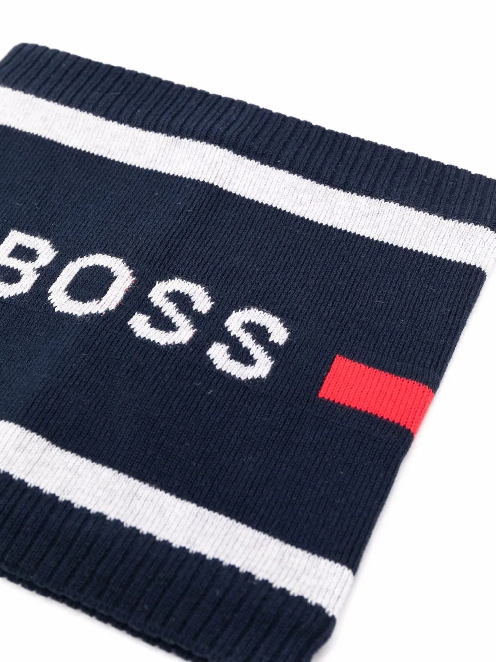 BOSS Kidswear Sjaal met logoprint - Blauw