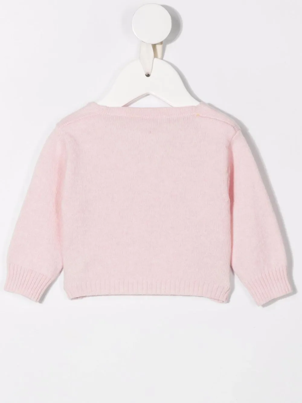 Shop Mariella Ferrari Merino-cashmere Cardigan In Pink