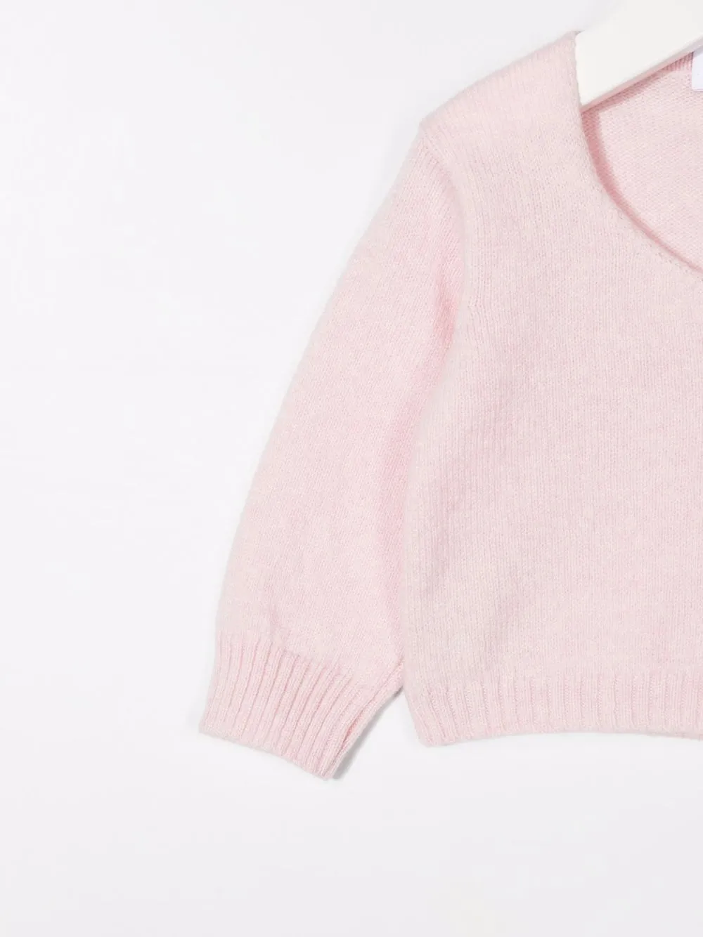 Shop Mariella Ferrari Merino-cashmere Cardigan In Pink