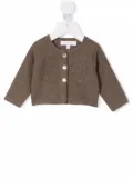 Mariella Ferrari crew-neck cardigan - Brown