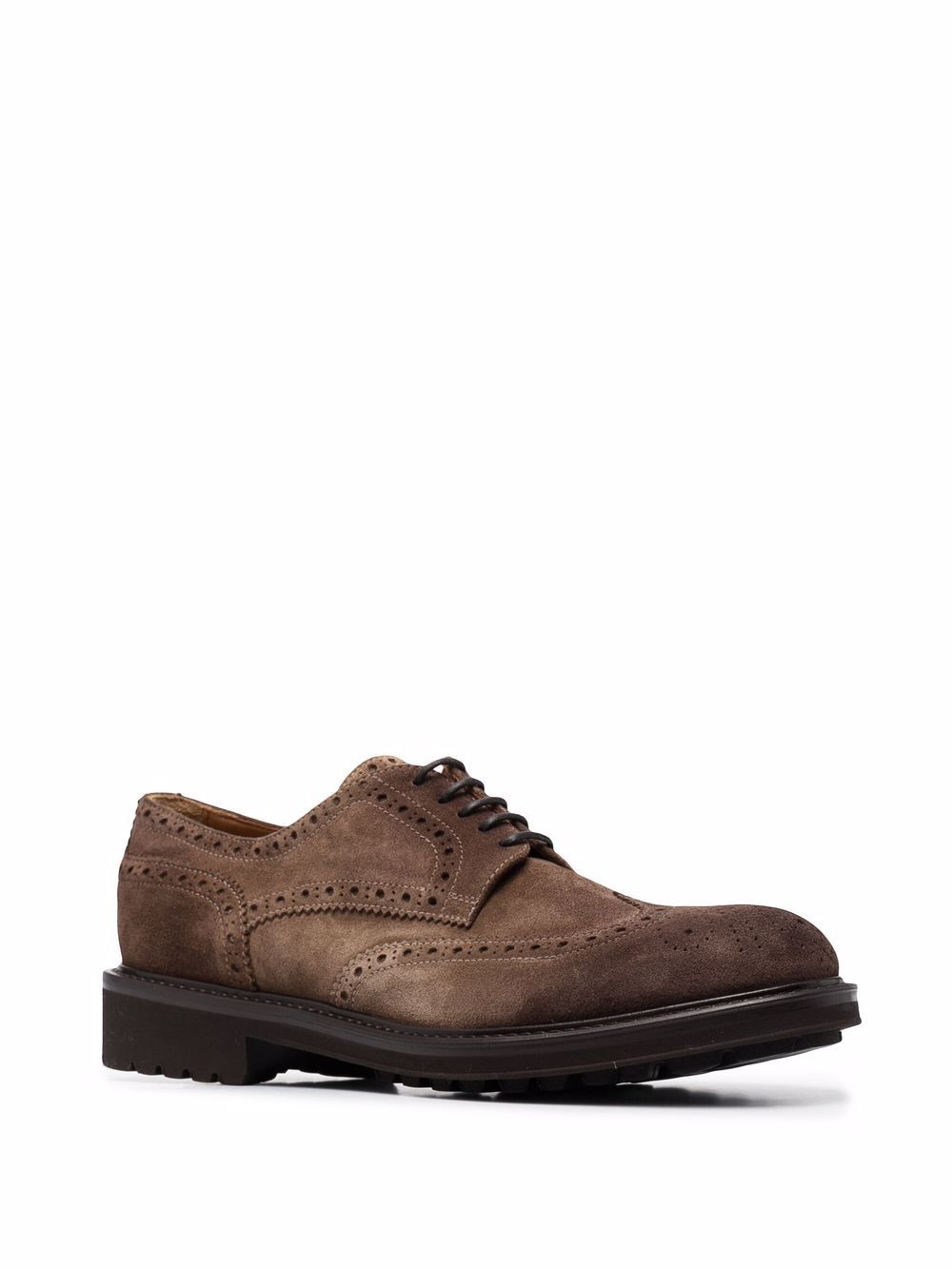 фото Doucal's suede lace-up brogues