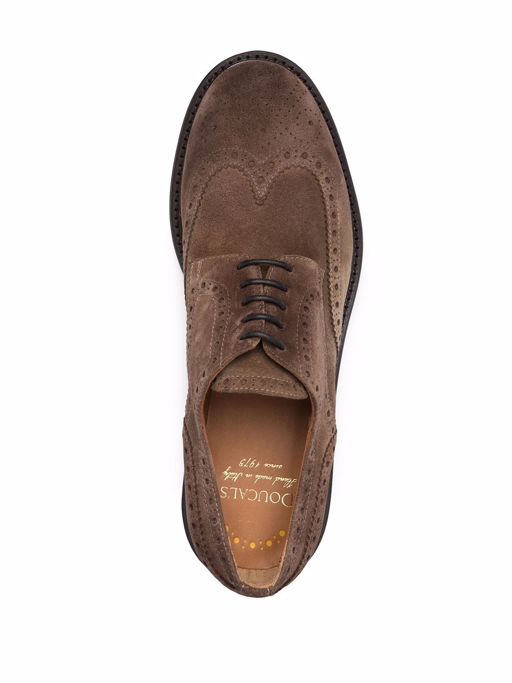 фото Doucal's suede lace-up brogues