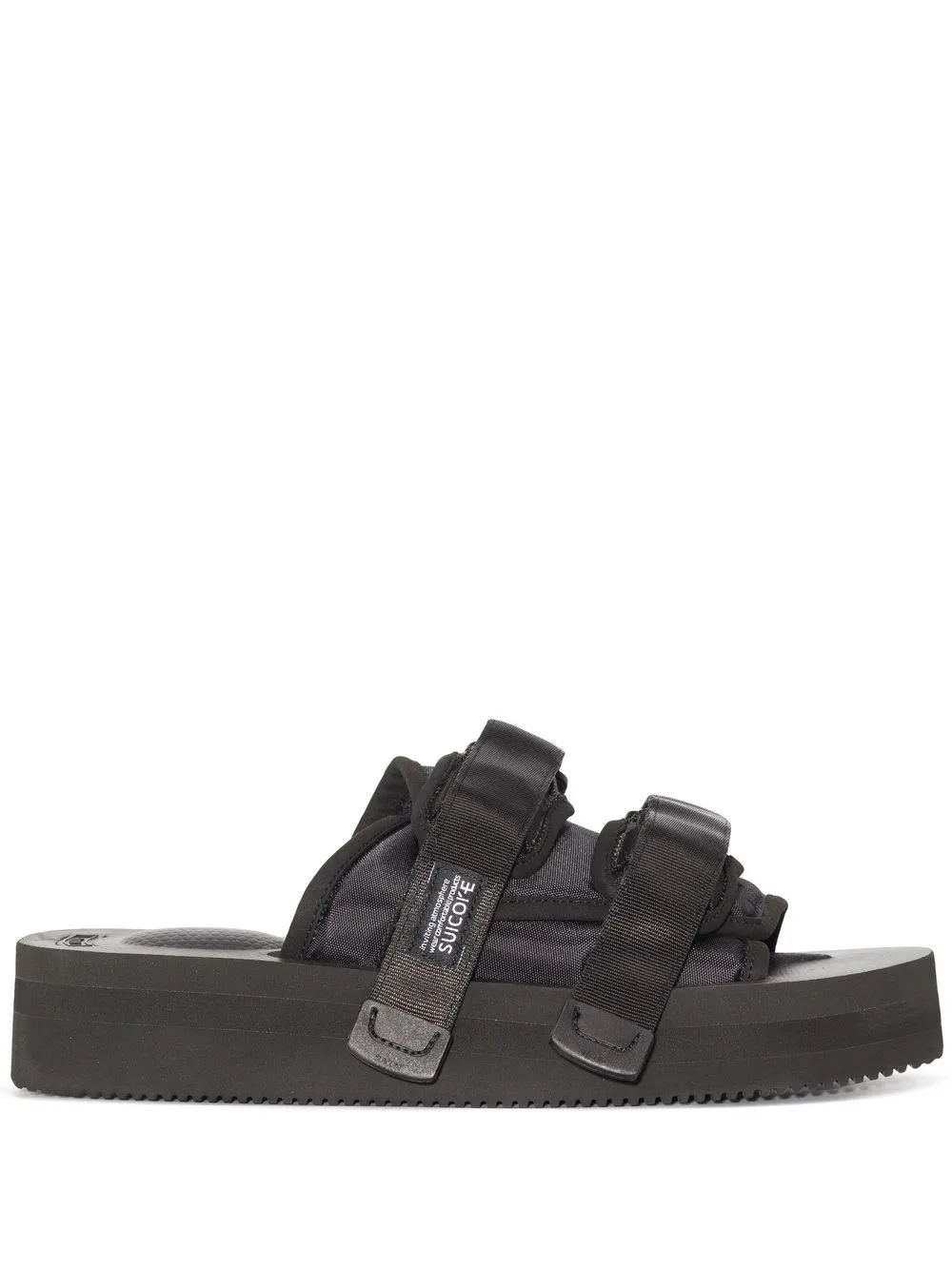 

Suicoke sandalias MOTO Webbing con doble tira - Negro