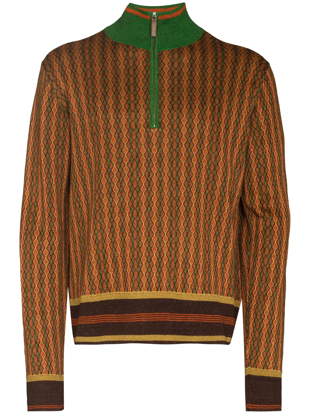 Wales Bonner WB ORCHESTRE JACQ KNT HLF ZP SWT ORNG