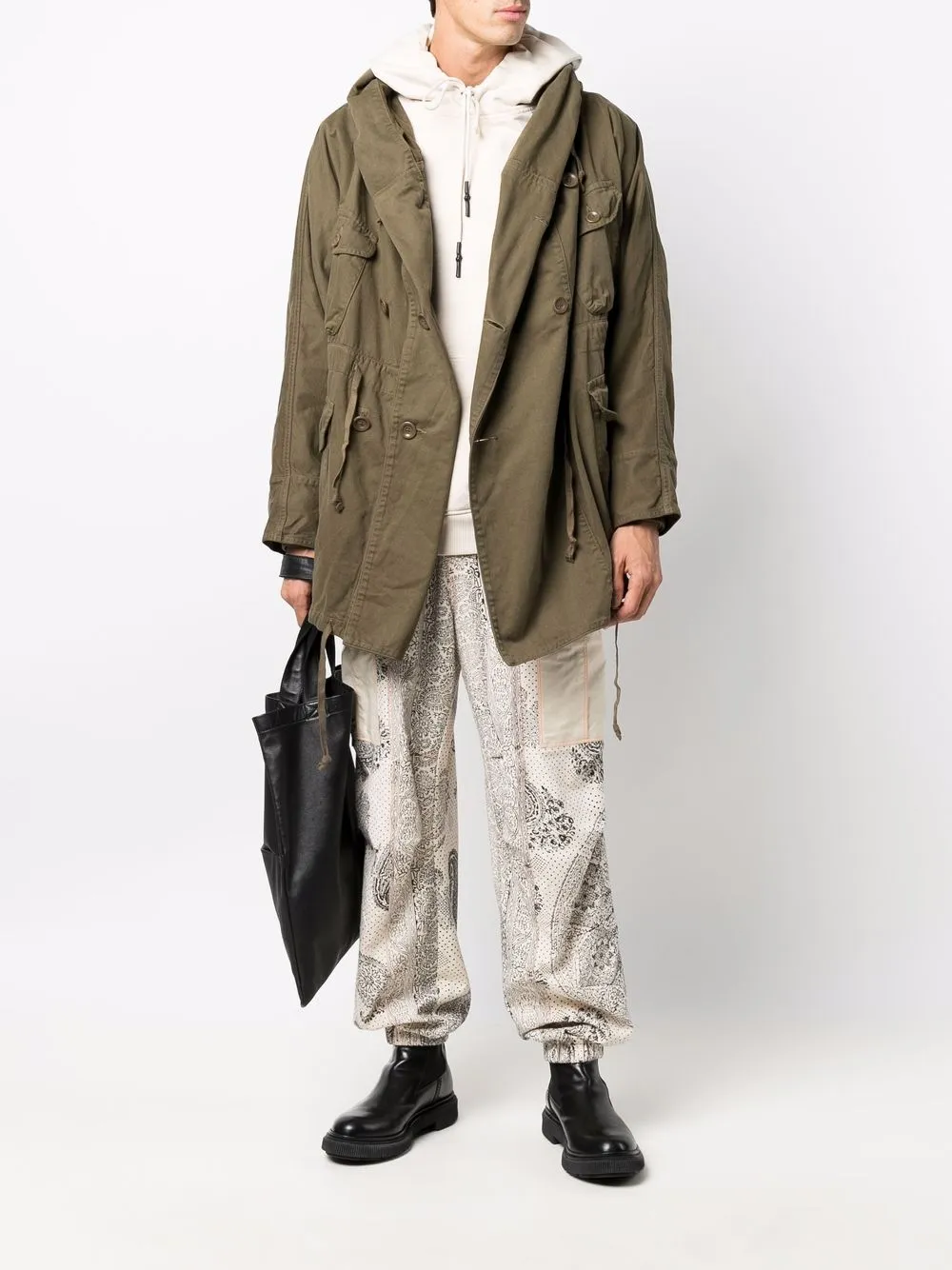 фото Kapital парка длины миди с капюшоном