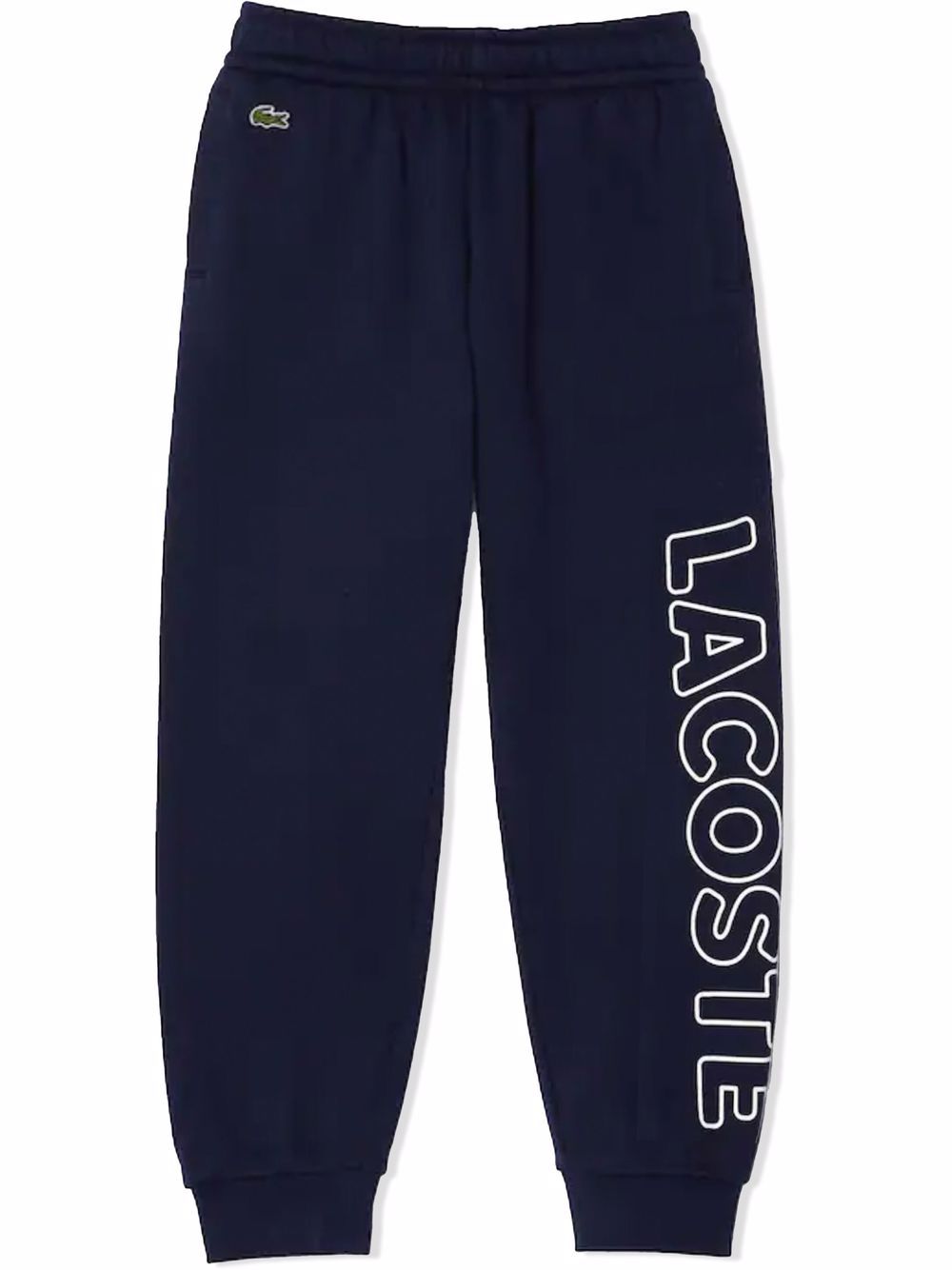 

Lacoste Kids logo appliqué track trousers - Blue