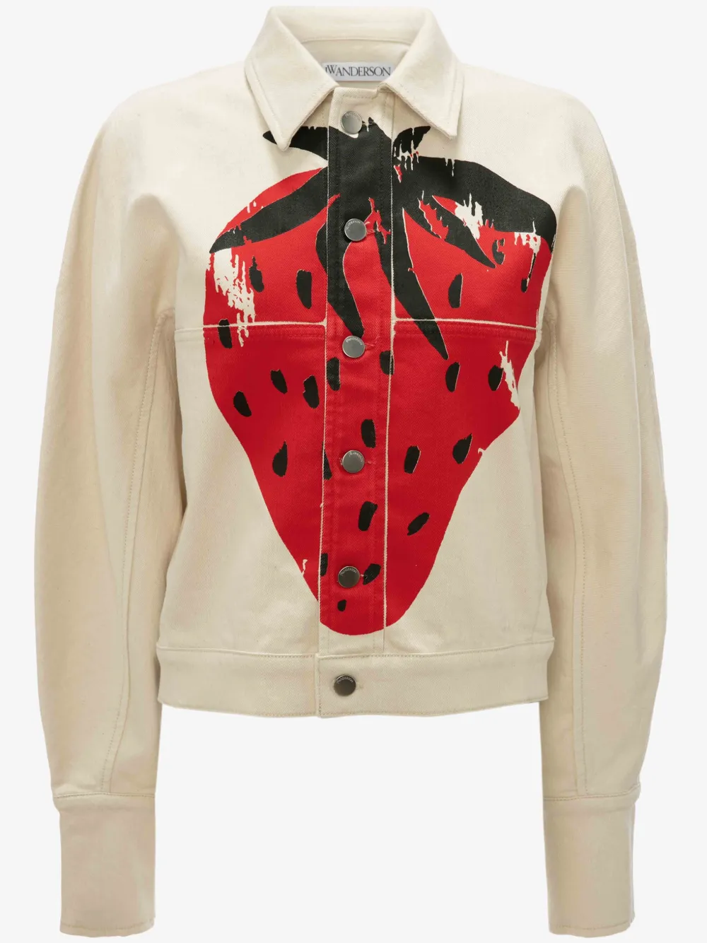 VOLUME SLEEVE STRAWBERRY JACKET in white JW Anderson