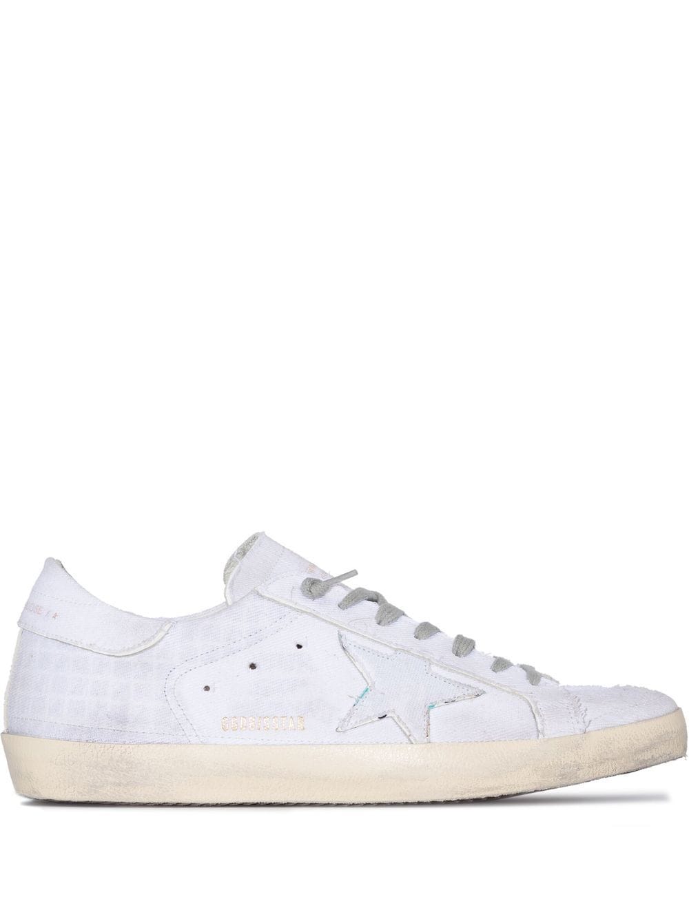 Shop Golden Goose Super-star Low-top Sneakers In White