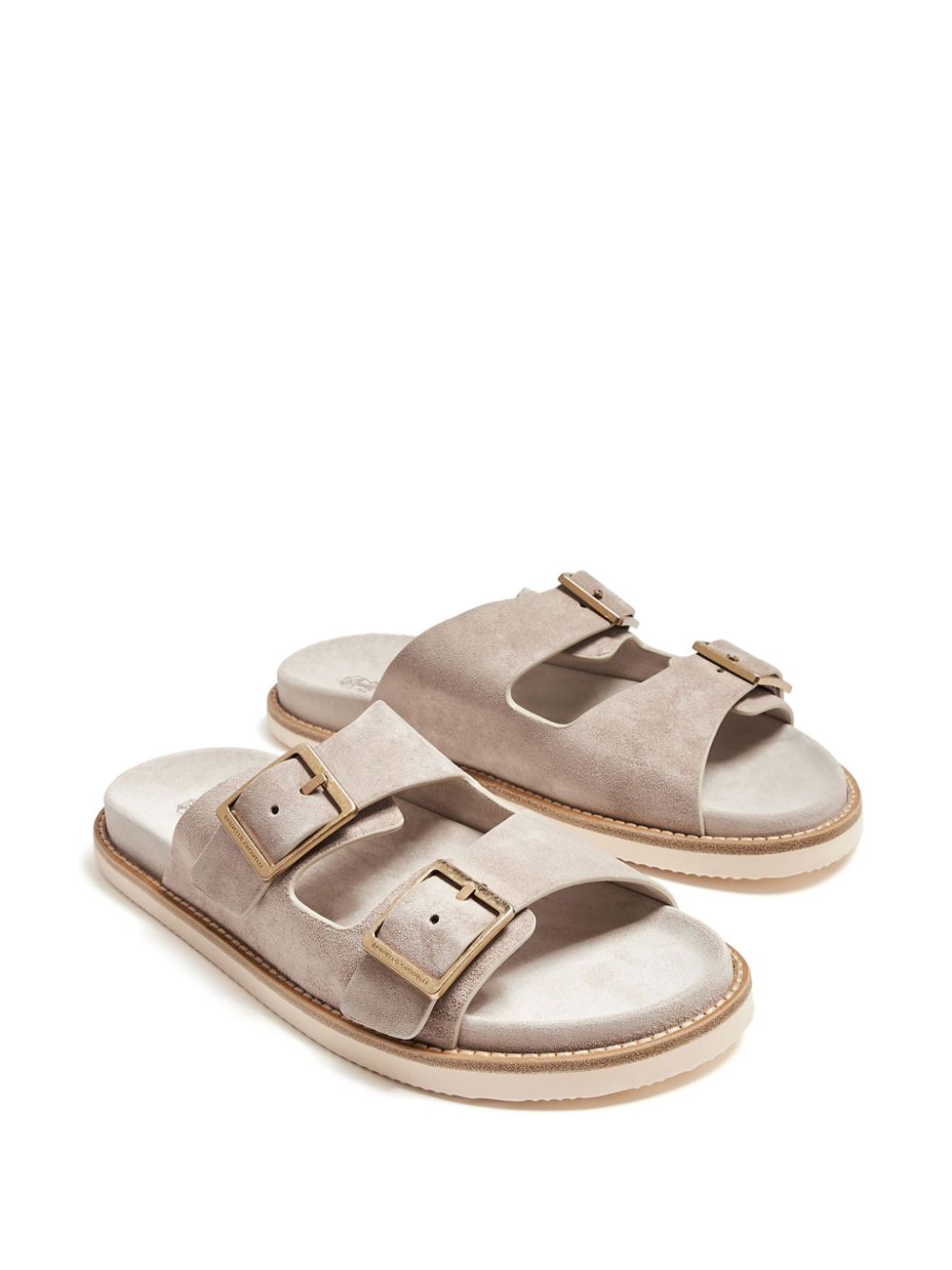 Brunello Cucinelli Sandalen met gesp - Beige