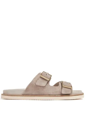 【BRUNELLO CUCINELLI】 スエード サンダル メンズ 向け ブラウン スエードサンダル | Brunello Cucinelli