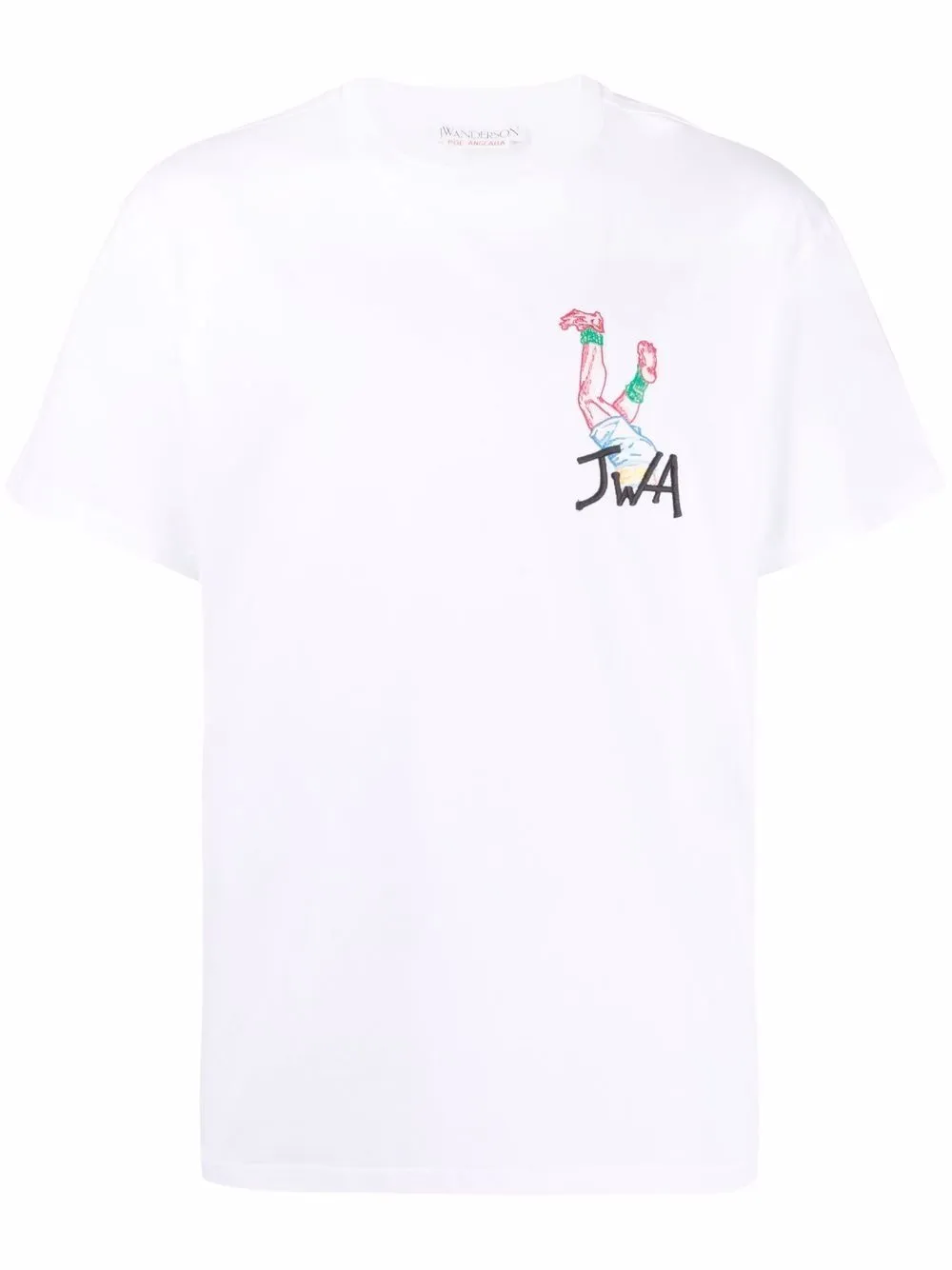 

JW Anderson playera con logo bordado - Blanco