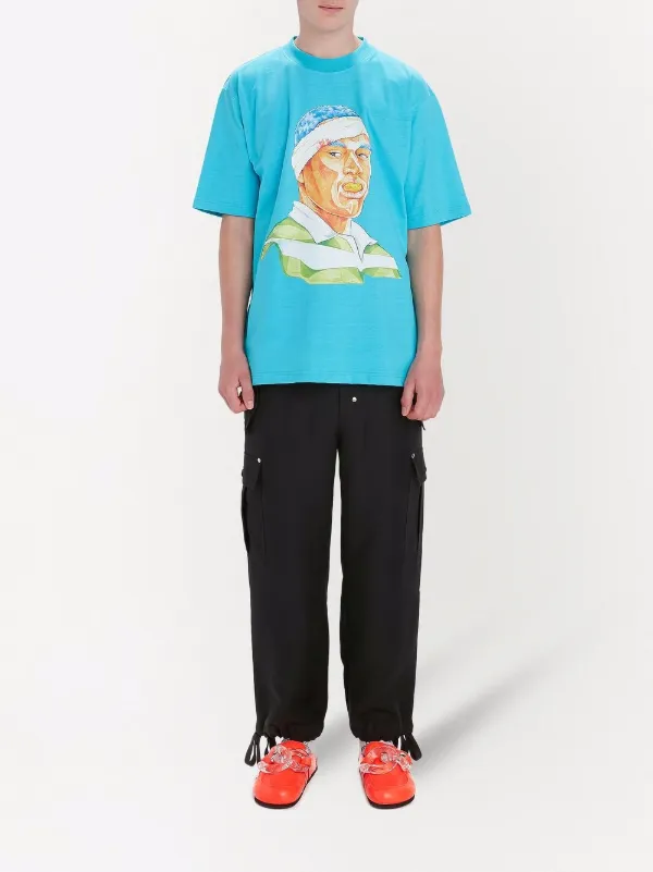 JW Anderson Rugby-print Cotton T-shirt 