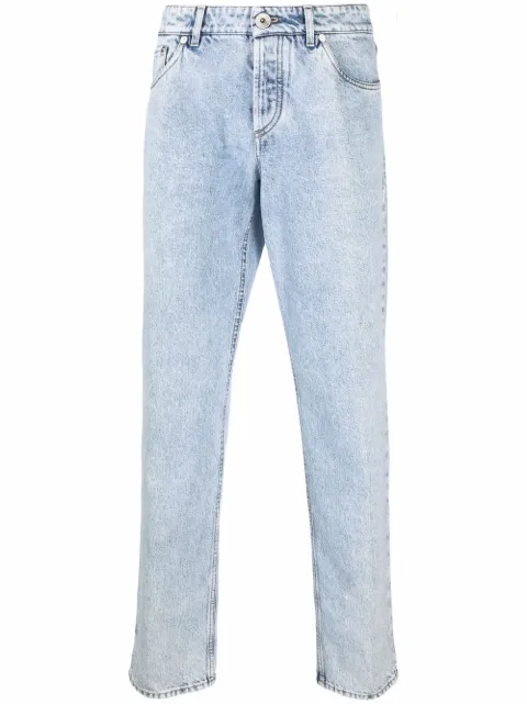 Brunello Cucinelli light-wash straight-leg jeans