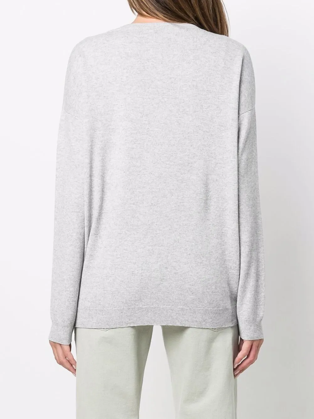 Brunello Cucinelli Jersey-knit Jumper In Grau