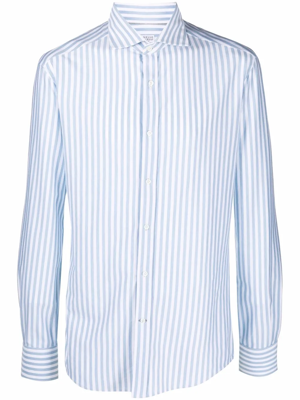 

Brunello Cucinelli striped longsleeved shirt - Blue