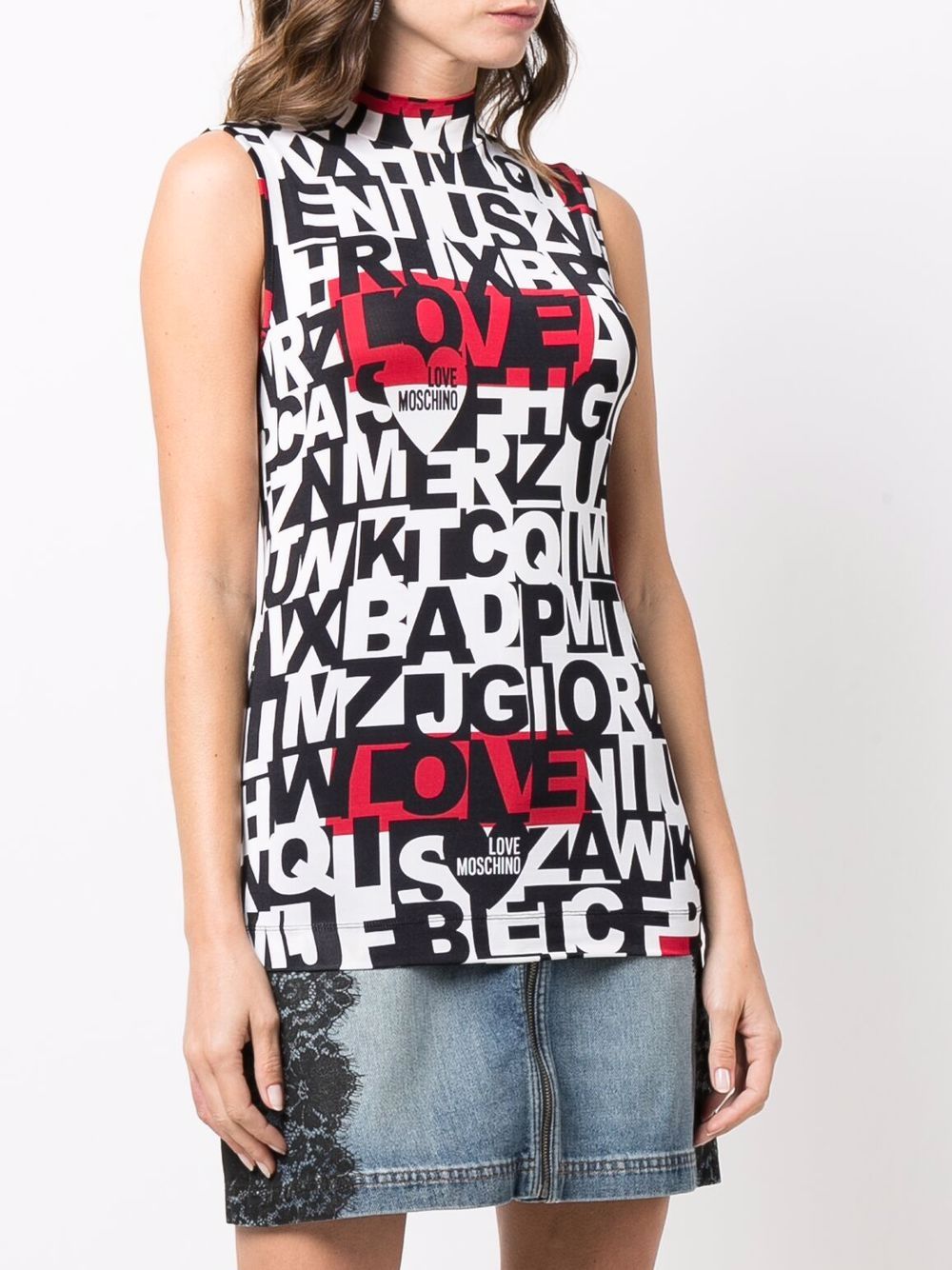 фото Love moschino топ с логотипом