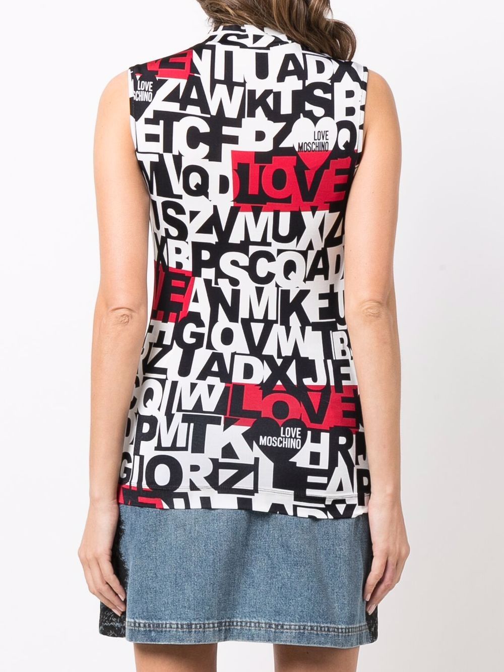 фото Love moschino топ с логотипом