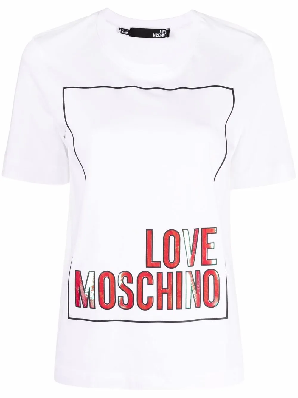 

Love Moschino logo-print cotton T-shirt - White