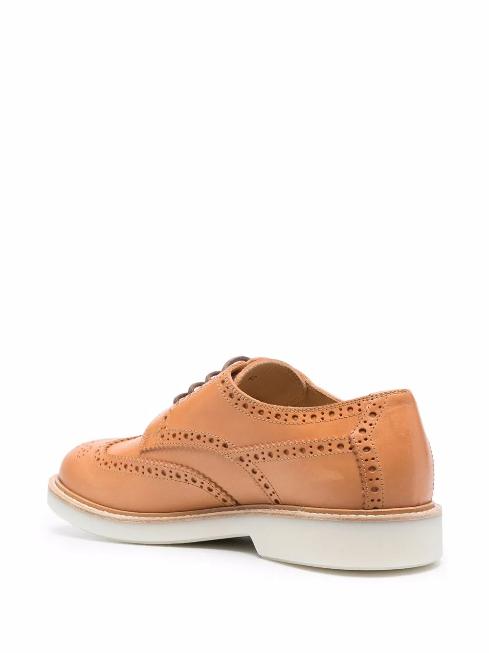 Brunello Cucinelli Derby schoenen met brogue detail Bruin