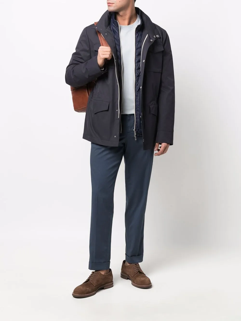 фото Brunello cucinelli укороченные брюки чинос