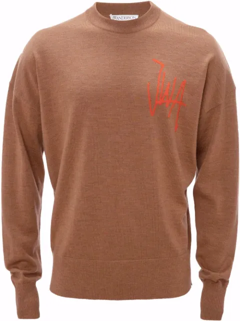 JW Anderson logo-embroidered jumper