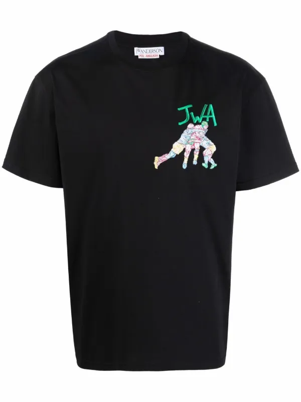 JW Anderson embroidered-logo Cotton T 