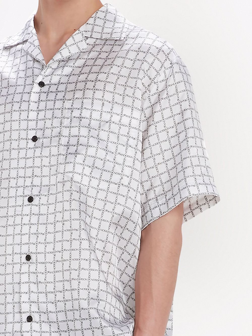 Find authentic products cheap JW Anderson check-print short-sleeve shirt Men