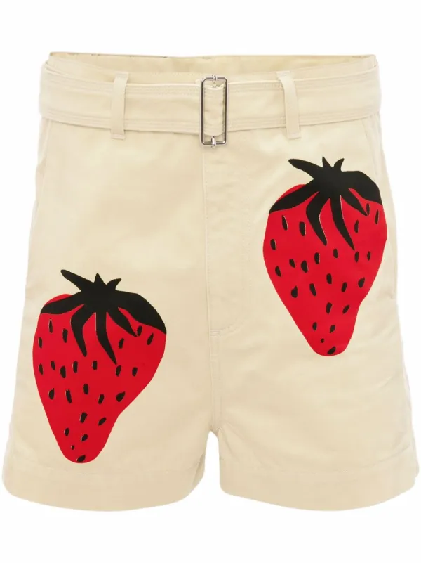 JW Anderson strawberry-print Chino 