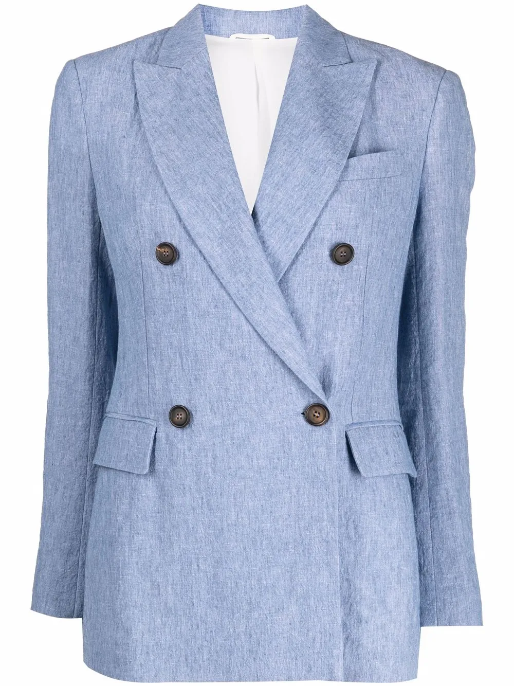 

Brunello Cucinelli peak-lapel double-breasted blazer - Blue