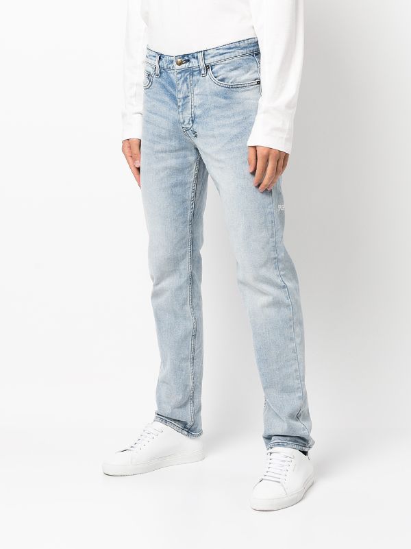 washed slim fit jeans