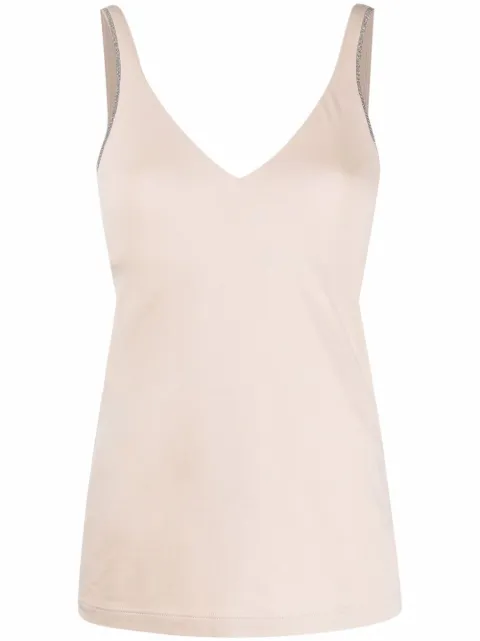 Brunello Cucinelli playera con cuello en V
