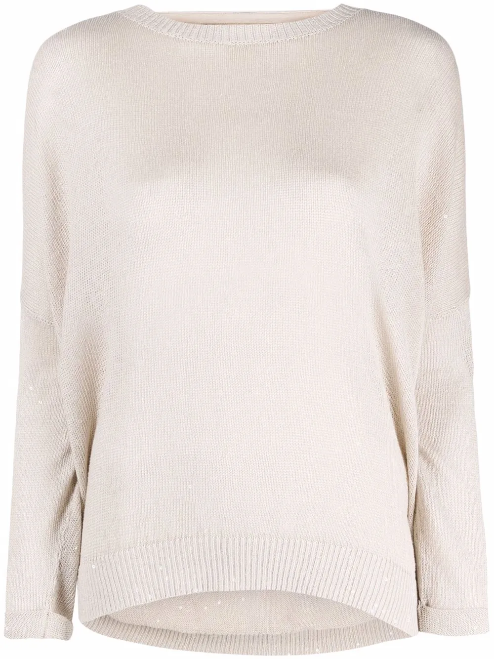 

Brunello Cucinelli backless knitted jumper - Neutrals