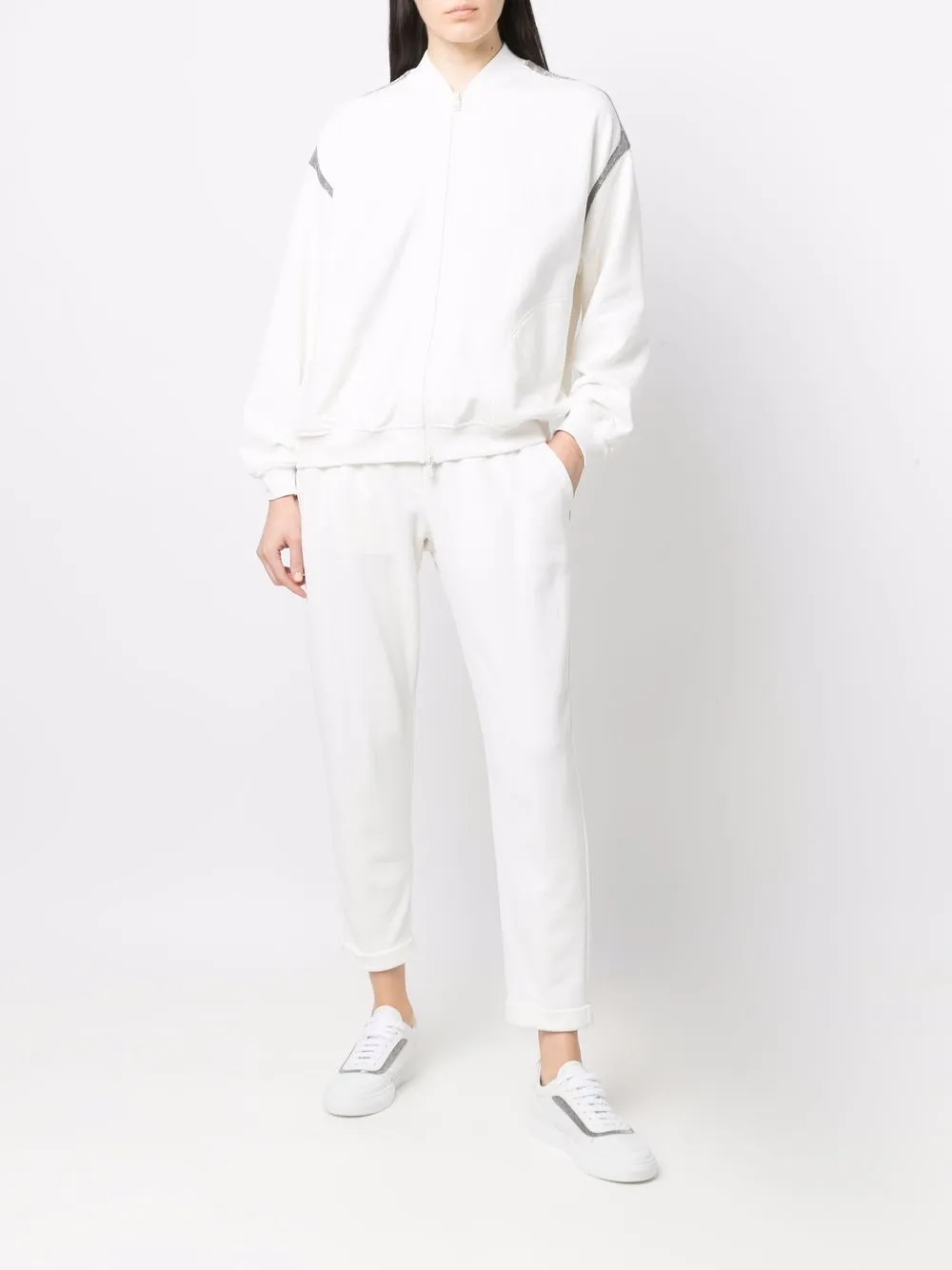 Brunello Cucinelli Joggingbroek met trekkoord - Wit