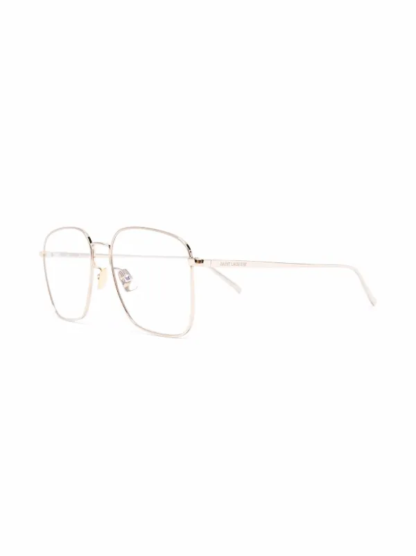 square wire frame glasses