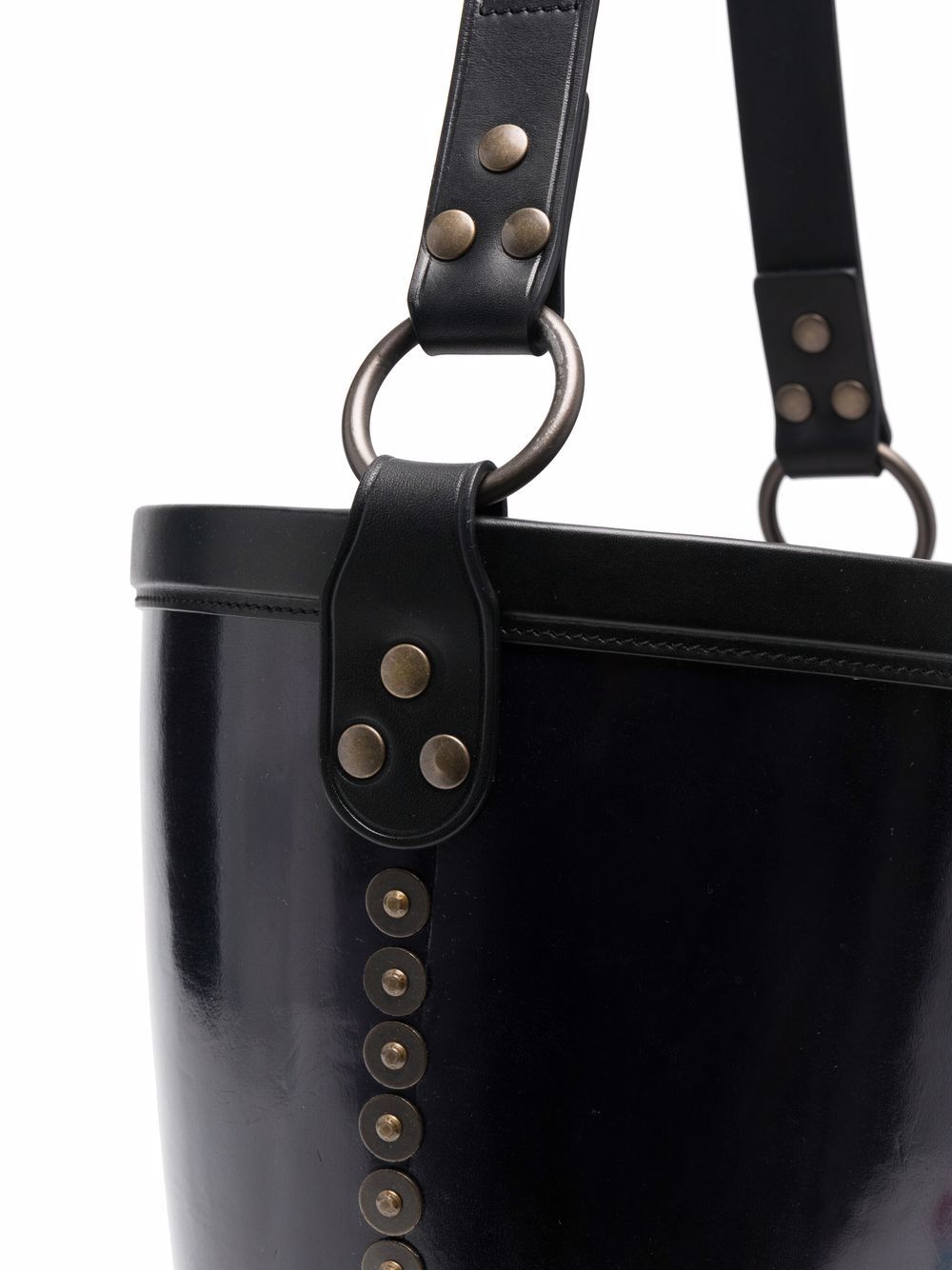 Maison Margiela stud-embellished bucket bag Men