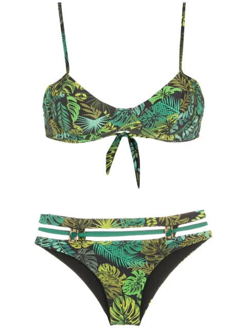 Amir Slama tropical print high waisted bikini