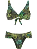 Amir Slama tropical print bikini - Green