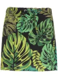 Amir Slama tropical print skirt - Green