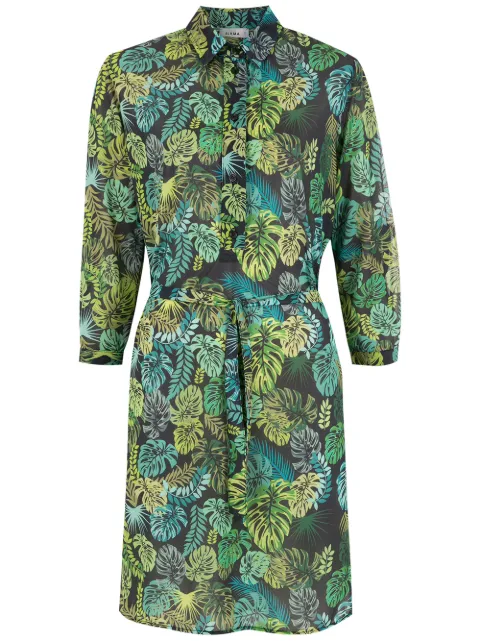 Amir Slama tropical print shirt dress