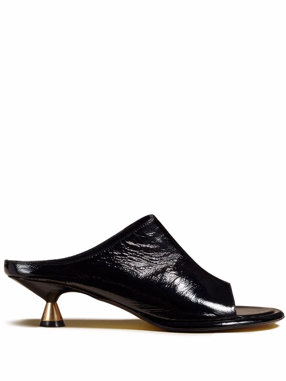 

KHAITE Watts patent leather mules - Black