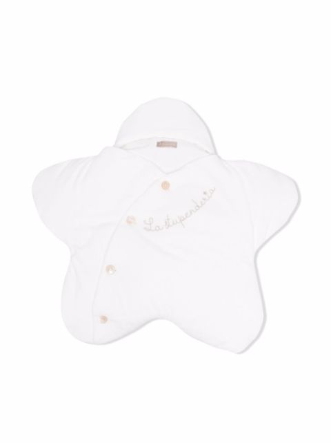 La Stupenderia embroidered star sleeping bag