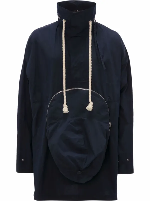 JW Anderson cap style Pocket Jacket Blue FARFETCH AU