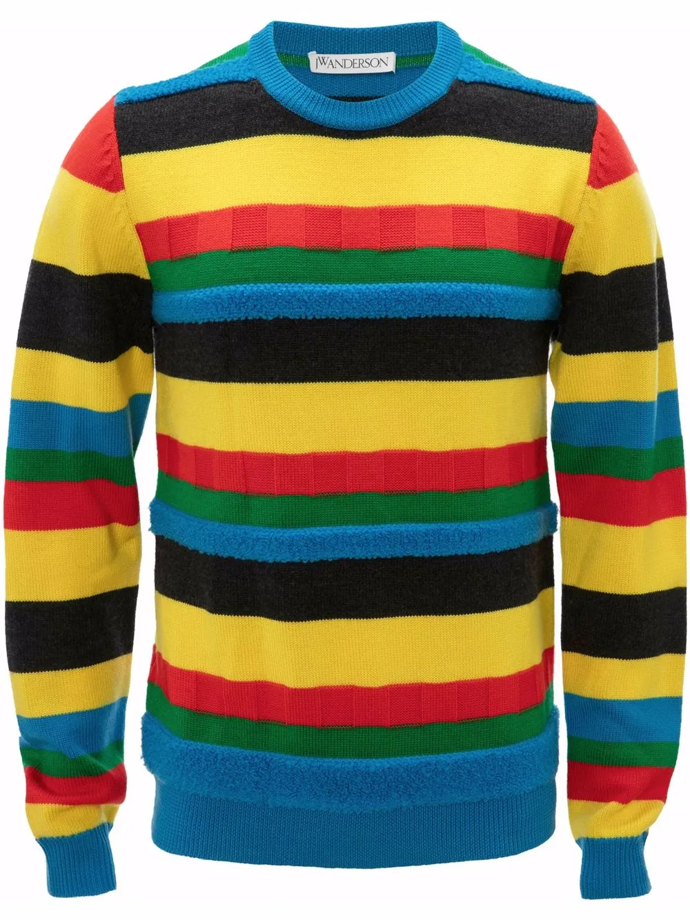 contrast-stripe jumper