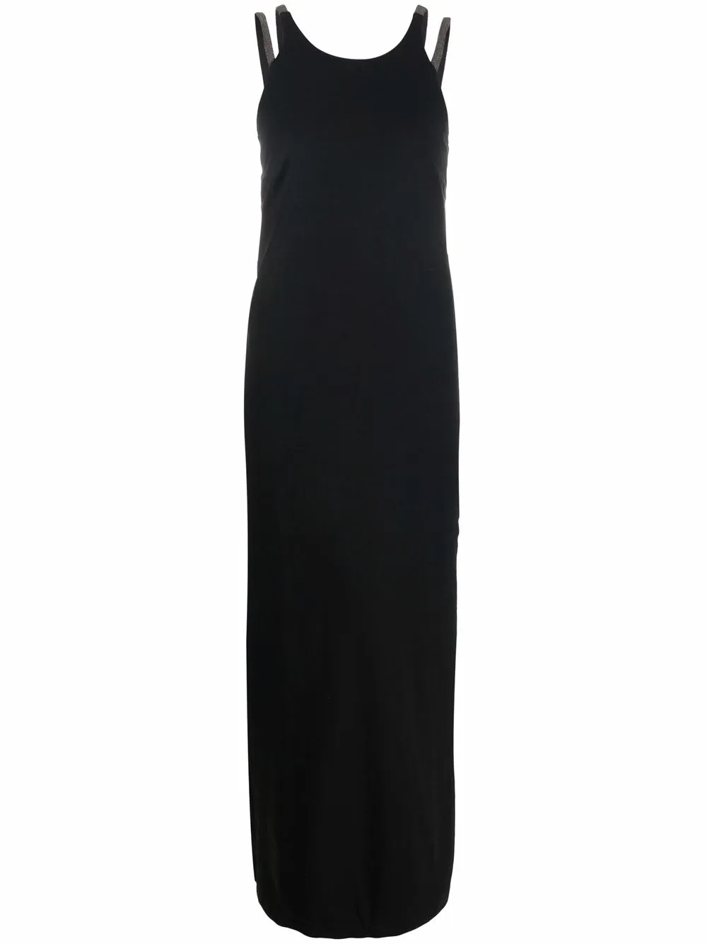 

Brunello Cucinelli slit-detail sleeveless dress - Black