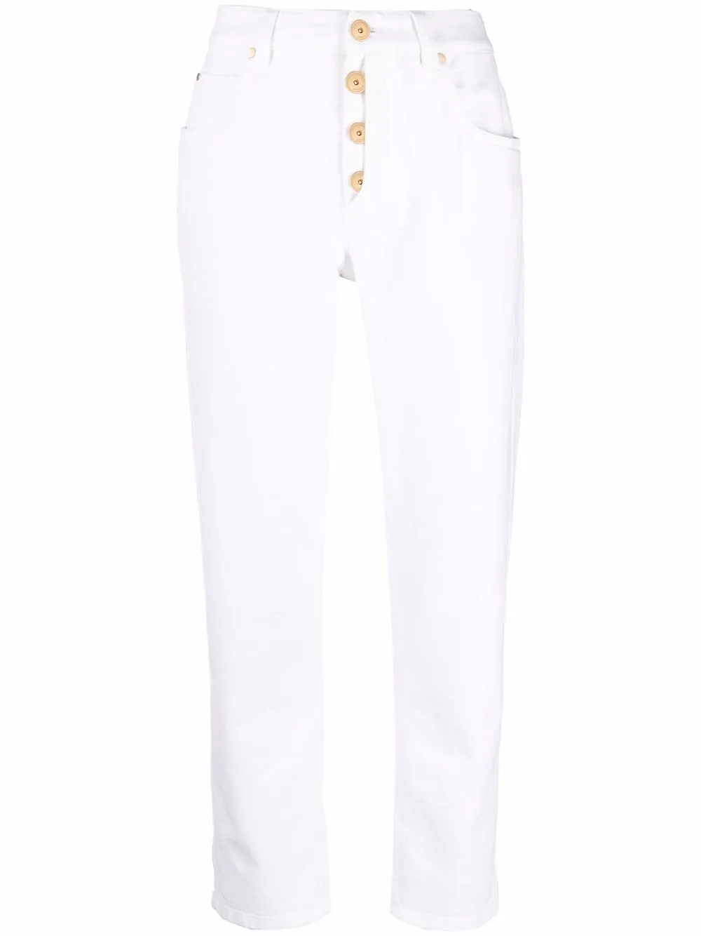 

Brunello Cucinelli jeans rectos con tiro medio - Blanco