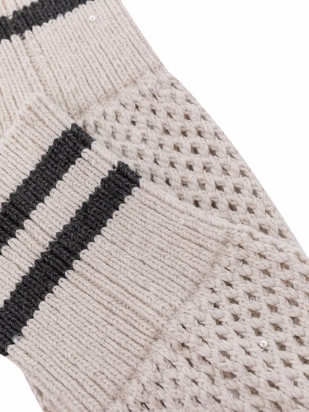 Brunello Cucinelli perforated-detail ankle socks | Image 2