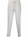 Brunello Cucinelli drawstring tailored trousers - Grey